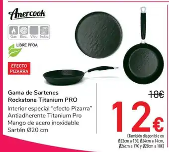 Carrefour Gama de Sartenes Rockstone Titanium PRO oferta