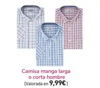 Carrefour Camisa manga larga o corta hombre oferta