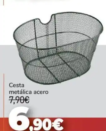 Carrefour Cesta metálica acero oferta