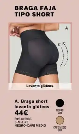 Leonisa Braga short levanta glúteos oferta