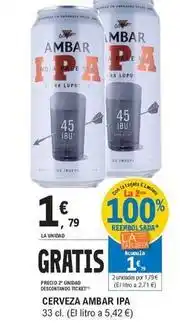 E.Leclerc Ambar - cerveza ipa oferta