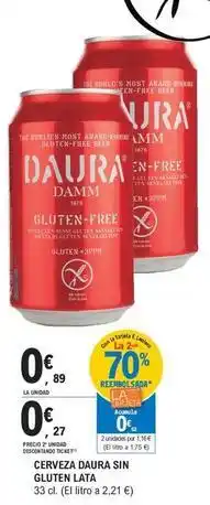 E.Leclerc Daura - cerveza sin gluten oferta