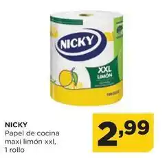 Alimerka Nicky - papel de cocina maxi limón xxl oferta