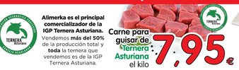 Alimerka Ternera Asturiana Carne para guisar de el kilo oferta