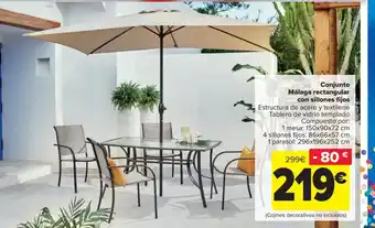 Carrefour Conjunto Málaga rectangular oferta