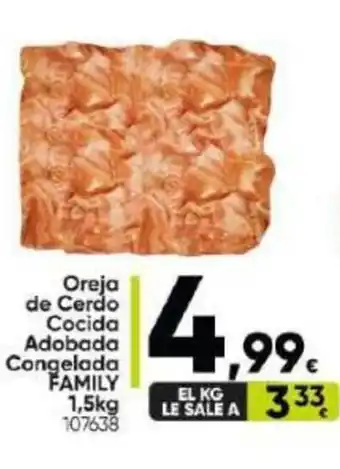 Family Cash Oreja de Cerdo Cocida Adobada Congelada FAMILY oferta