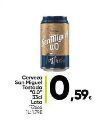 Family Cash Cerveza San Miguel Tostada "0.0" 33cl oferta