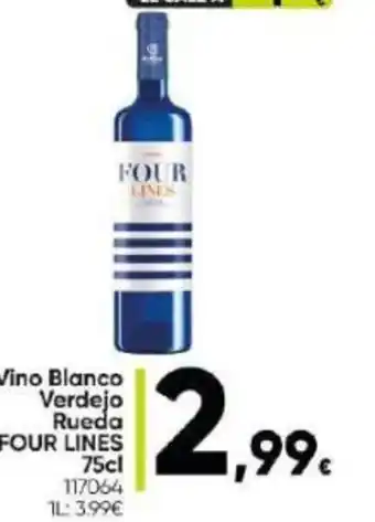 Family Cash Vino Blanco Verdejo Rueda FOUR LINES 75cl oferta