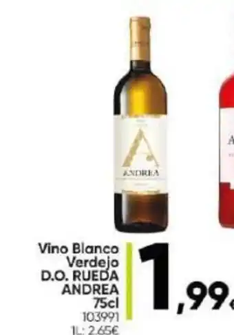 Family Cash Vino Blanco Verdejo D.O. RUEDA ANDREA 75cl oferta