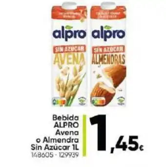 Family Cash Bebida ALPRO Avena o Almendra Sin Azucar 1L oferta