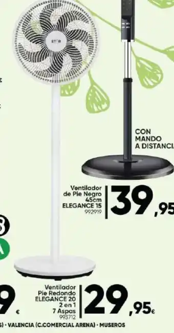 Family Cash Ventilador Pie Redondo ELEGANCE 20 2 en 1 7 Aspas 993712 oferta