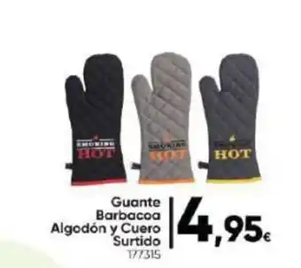 Family Cash Guante Barbacoa Algodón y Cuero Surtido 177315 oferta