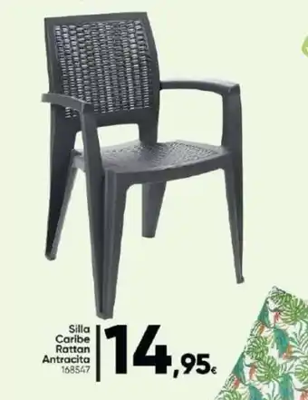 Family Cash Silla Caribe Rattan Antracita 168547 oferta