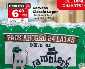 Dia Cervesa Classic Lager oferta