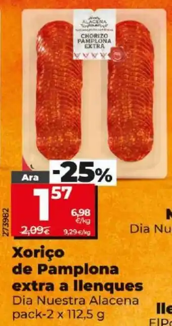 Dia Xoriço de Pamplona extra a llenques oferta