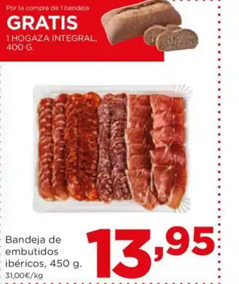 Alimerka ⚫ Bandeja de embutidos ibéricos, 450 g. oferta