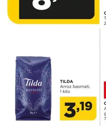 Alimerka TILDA Arroz basmati, 1 kilo oferta