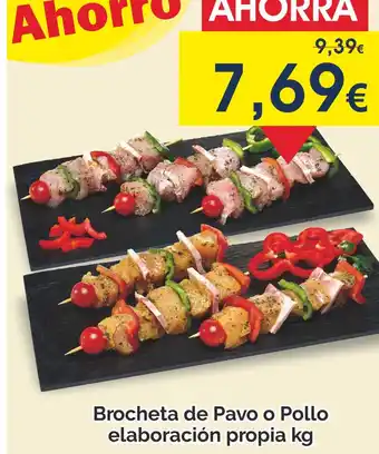 FROIZ Brocheta de Pavo o Pollo elaboración propia kg oferta