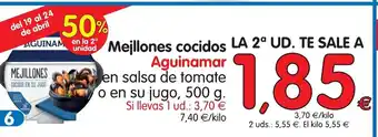 Alimerka Aguinamar Mejilones cocidos 500g oferta