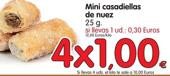 Alimerka Mini casadiellas de nuez 25g oferta