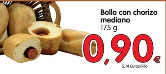 Alimerka Bollo con chorizo mediano 175g oferta