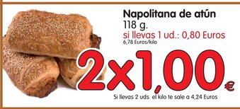 Alimerka Napolitana de atún 118g oferta