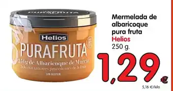 Alimerka Helios Mermelada de albaricoque pura fruta 250g oferta