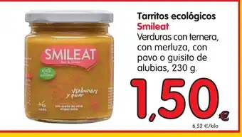 Alimerka Smileat Tarritos ecológicos 230g oferta