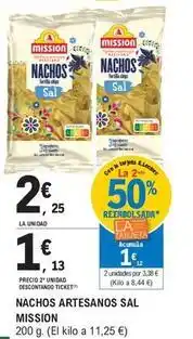 E.Leclerc Mission - nachos artesanos sal oferta