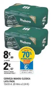 E.Leclerc Mahou - cerveza clásica oferta