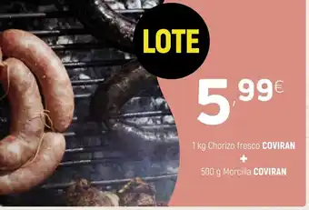 Coviran Coviran 1kg Chorizo fresco + Coviran 500g Morcilla oferta