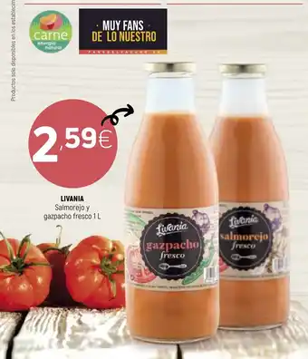Coviran Livania Salmorejo y gazpacho fresco 1L oferta