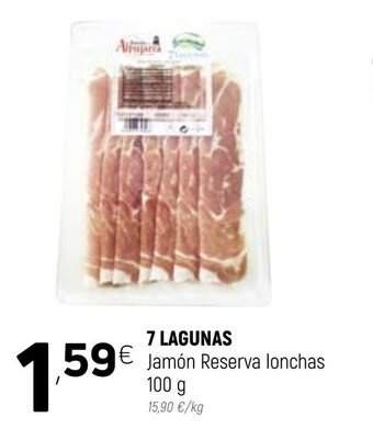 Coviran 7 Lagunas Jamón Reserva lonchas 100g oferta