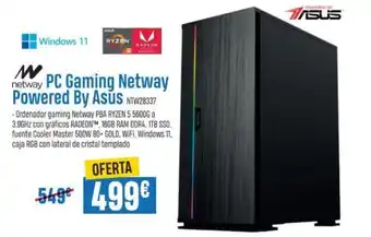 Beep netway PC Gaming Netway Powered By Asus NTW28337 oferta