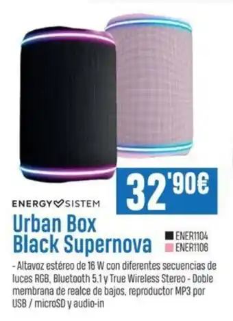 Urban Box Black Supernova