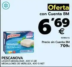 BM Supermercados Pescanova - medallones de merluza oferta