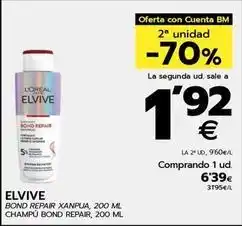 BM Supermercados Elvive - champú bond repair oferta