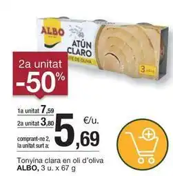 BonpreuEsclat Albo - tonyina clara en oli d'oliva oferta