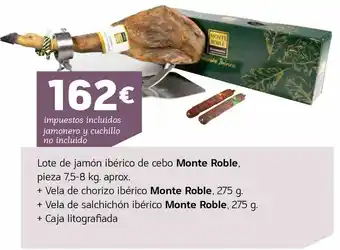 HiperDino Lote de jamón ibérico de cebo oferta