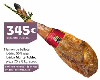 HiperDino 1 jamón de bellota ibérico oferta