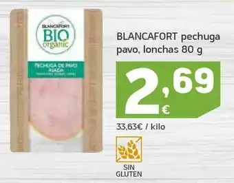 HiperDino Pechuga de pavo lochas blancafort oferta