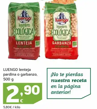 HiperDino Lenteja pardina o garbanzo luengo oferta