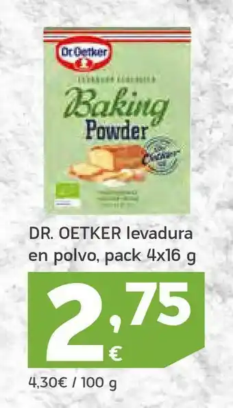 HiperDino Levadura en polvo dr oetker oferta