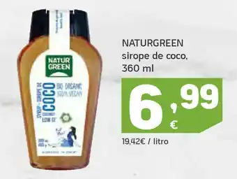HiperDino Sirope de coco naturgreen oferta