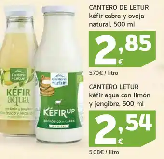HiperDino Kéfir aqua con limón y jengibre cantero letur oferta