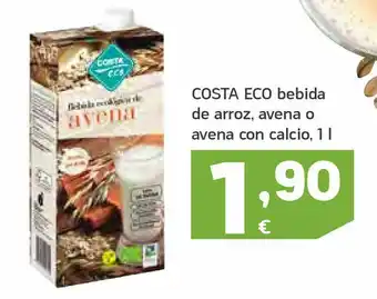 HiperDino Bebida de arroz, avena o avena con calcio costa eco oferta