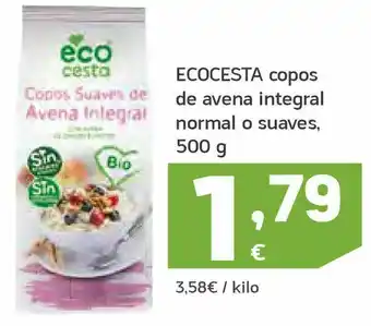 HiperDino Copos de avena integral normal o suaves ecocesta oferta