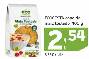 HiperDino Copos de maíz tostado ecocesta oferta