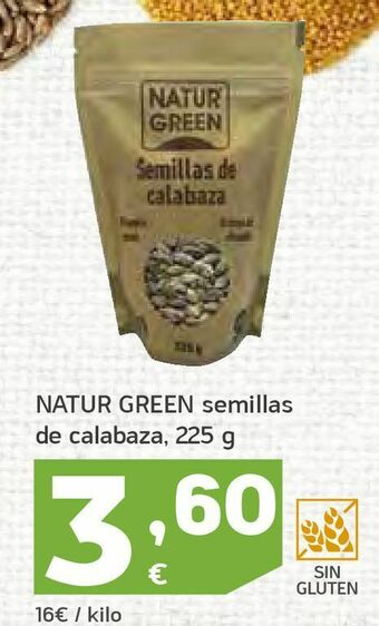 HiperDino Semillas de calabaza naturgreen oferta
