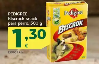 HiperDino Pedigree biscrock snack para perro, 500 g oferta